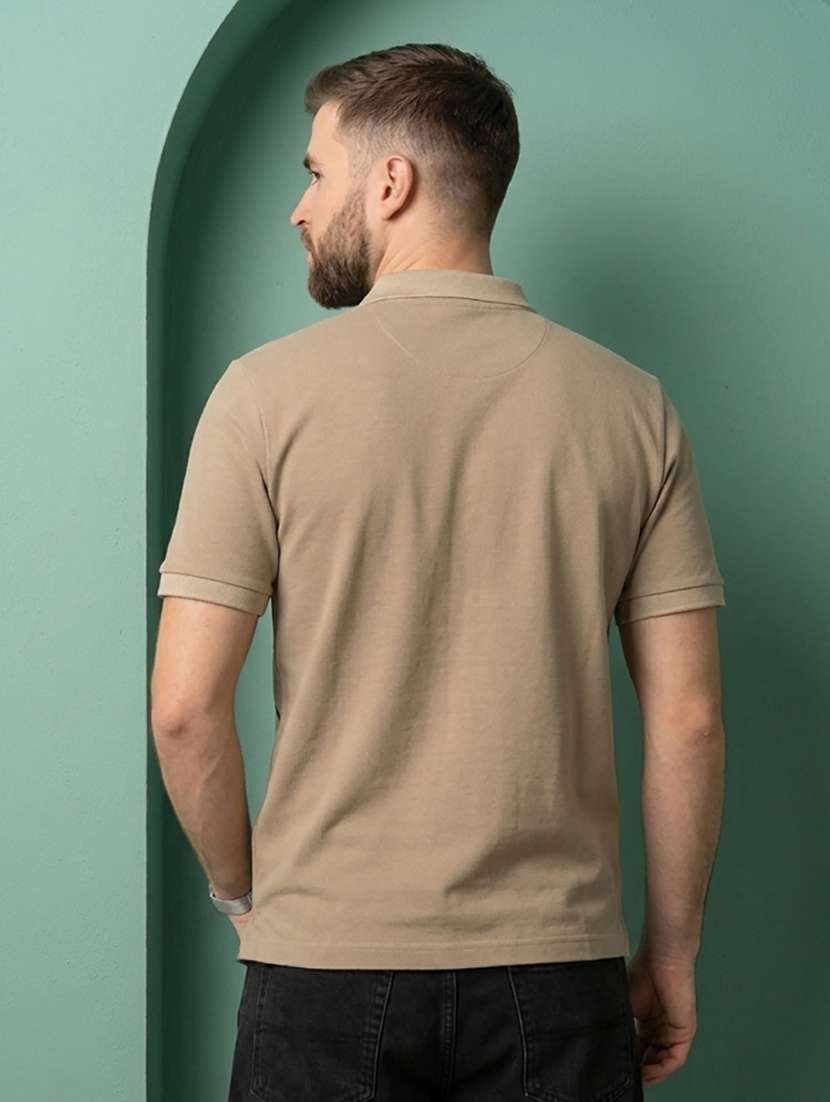 men printed short sleeve regular fit polo t-shirt - 22502358 -  Standard Image - 2