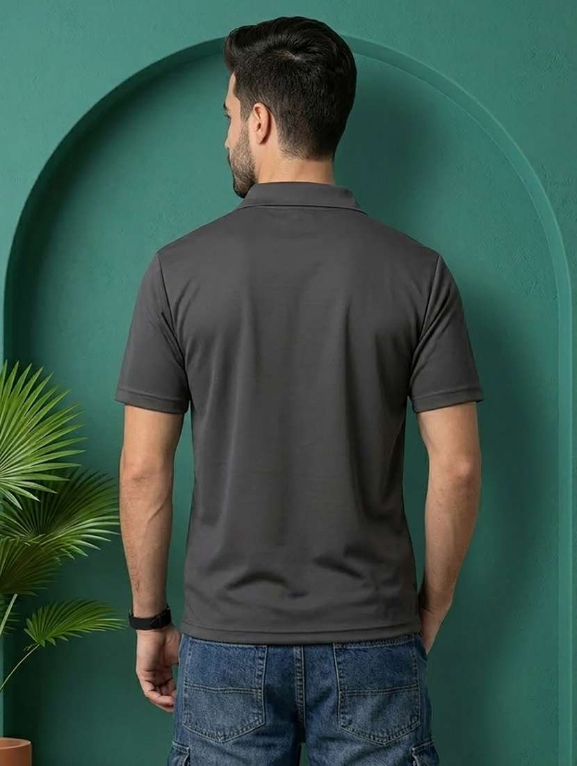 men solid short sleeve regular fit polo t-shirt - 22502392 -  Standard Image - 2