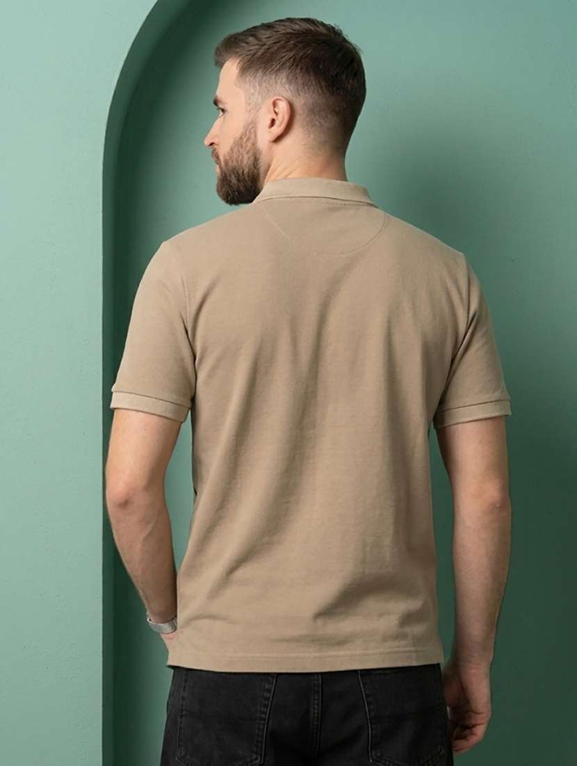 men printed short sleeve regular fit polo t-shirt - 22502413 -  Standard Image - 2