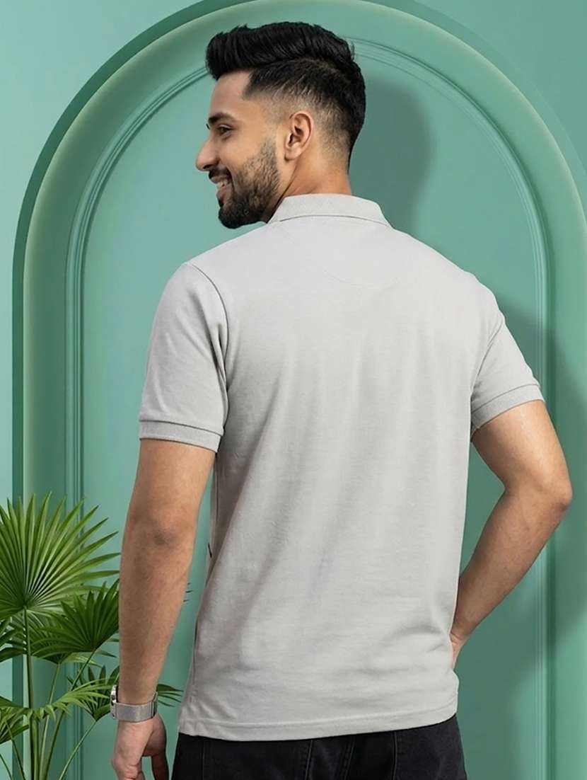men printed short sleeve regular fit polo t-shirt - 22502414 -  Standard Image - 2