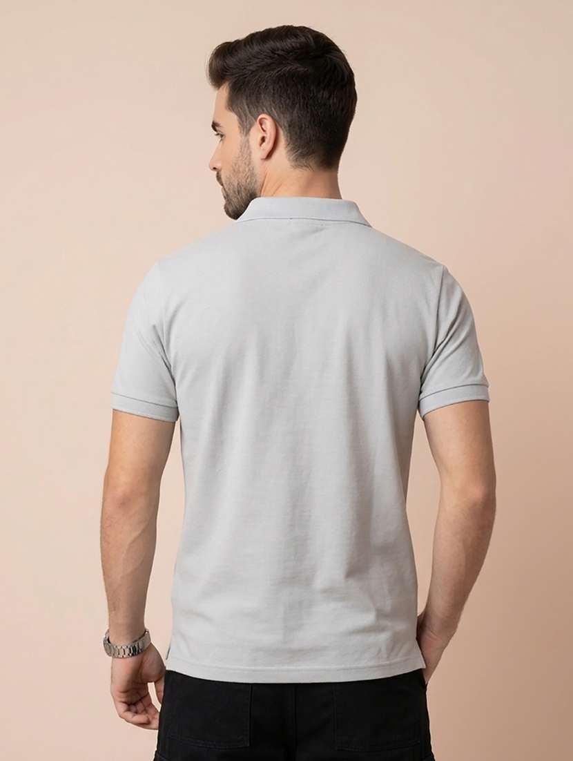 men printed short sleeve regular fit polo t-shirt - 22502422 -  Standard Image - 2