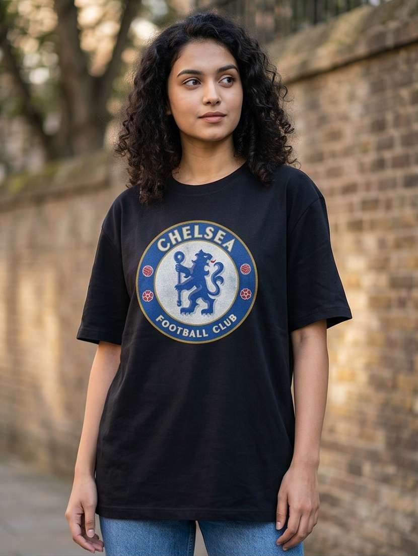 women front print short sleeve oversized t-shirt
