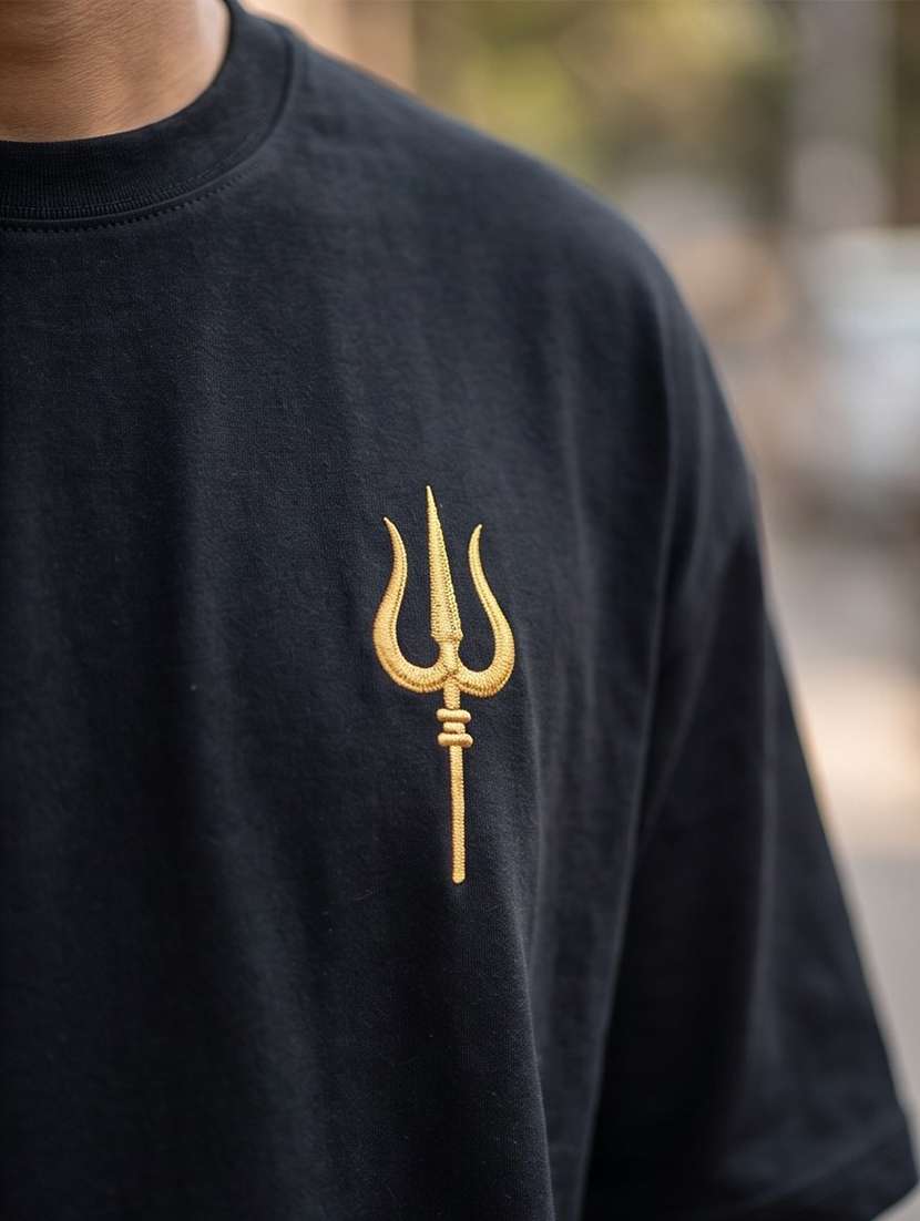 men embroidered short sleeve oversized t-shirt - 22502570 -  Standard Image - 2