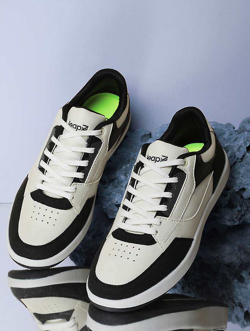 men color block lace up sneaker