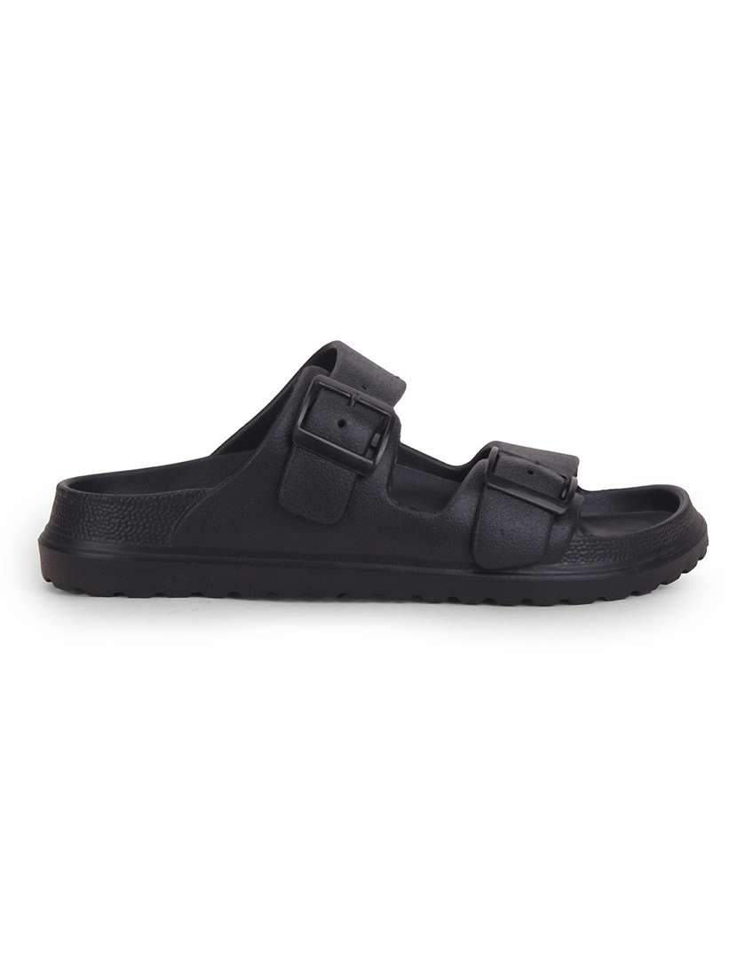 men black slip on slider - 22502709 -  Standard Image - 2