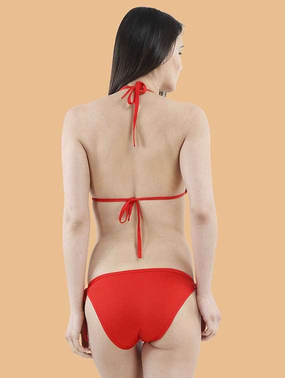 women solid swimwear bikini set - 22502761 -  Standard Image - 2