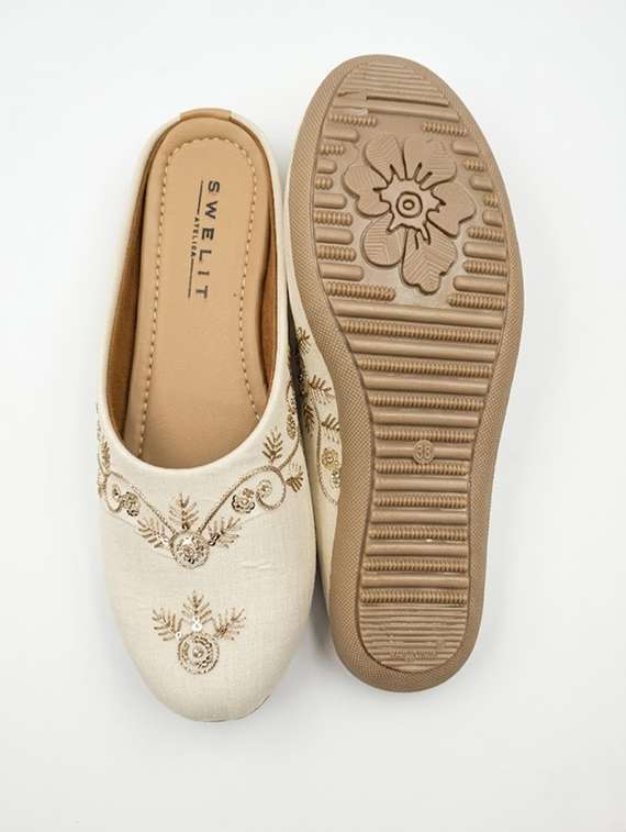 women embroidered slip on mules - 22502778 -  Standard Image - 2