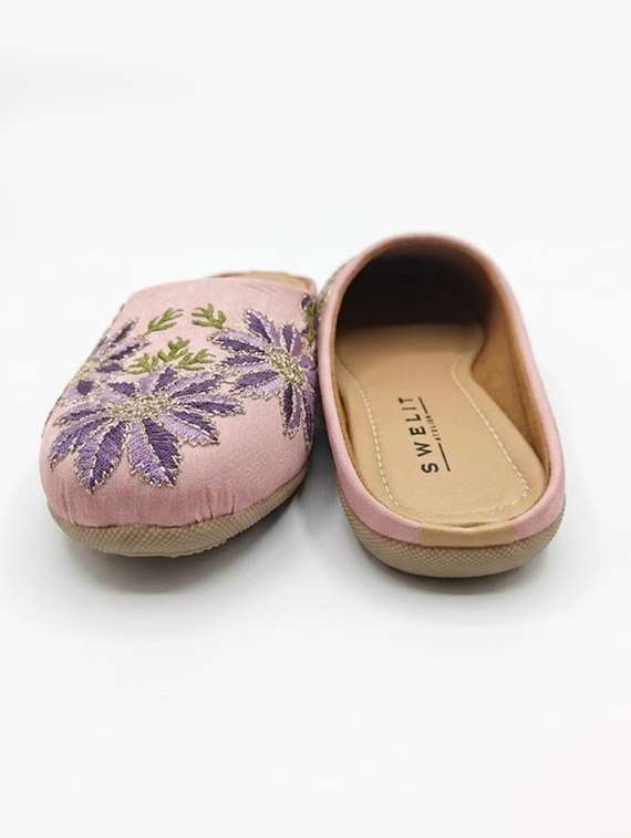 women embroidered slip on mules - 22502788 -  Standard Image - 2
