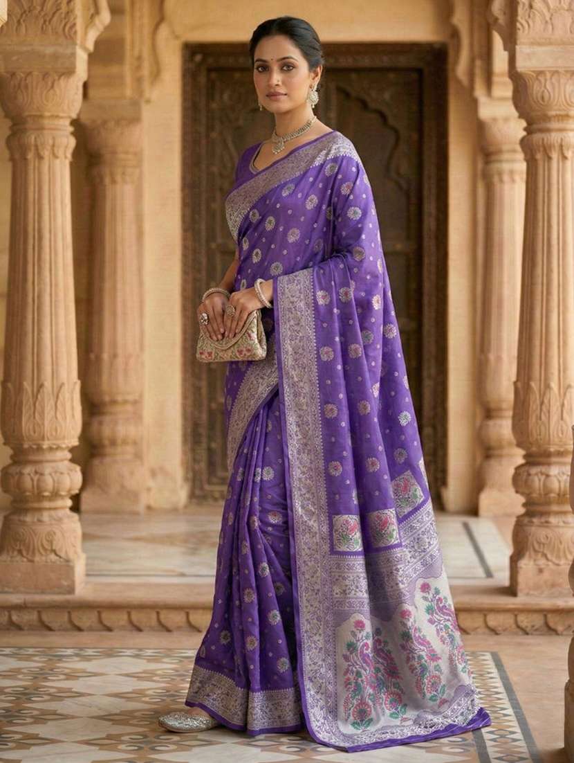 women self design paithani saree with blouse - 22502968 -  Standard Image - 2