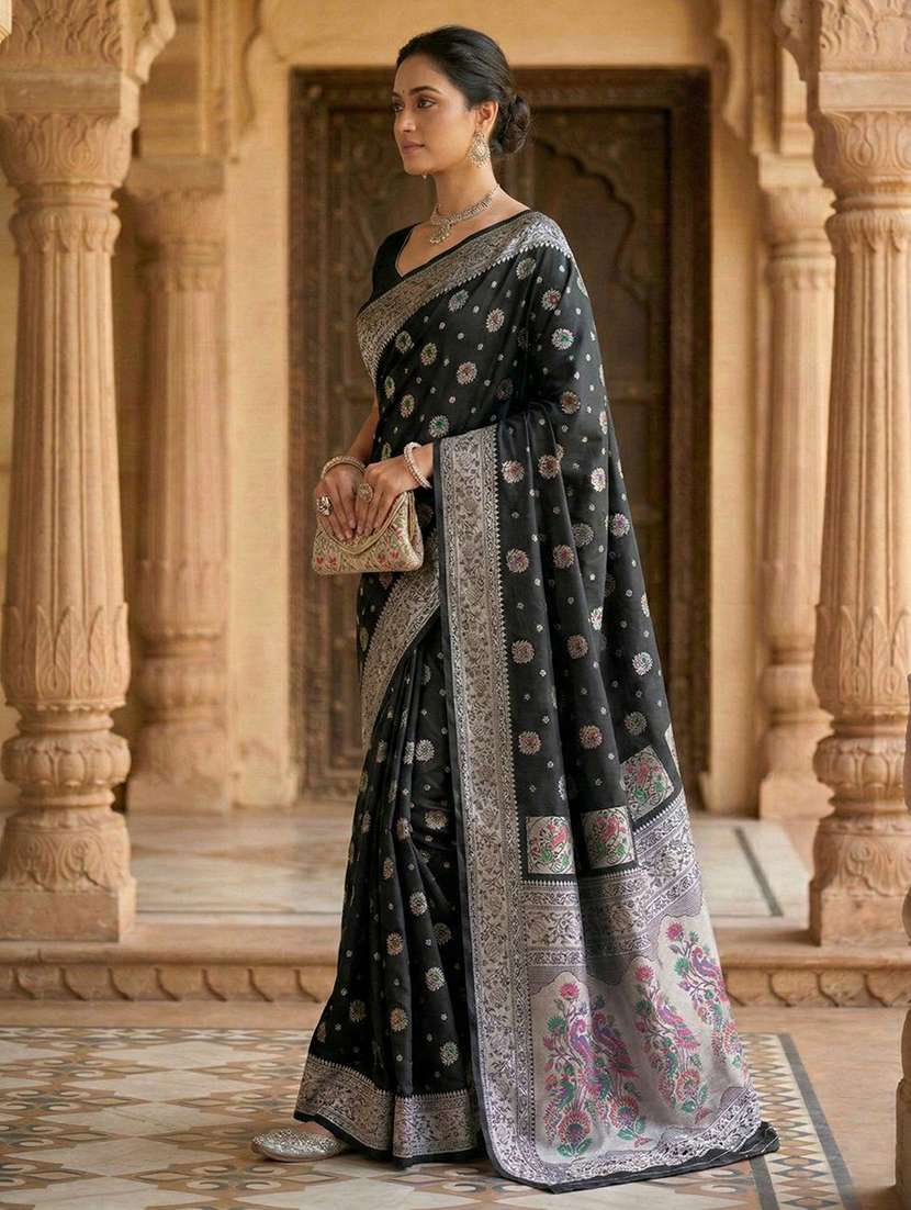 women self design paithani saree with blouse - 22502969 -  Standard Image - 2