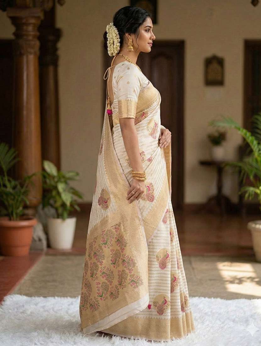 women self design banarasi saree with blouse - 22502999 -  Standard Image - 2