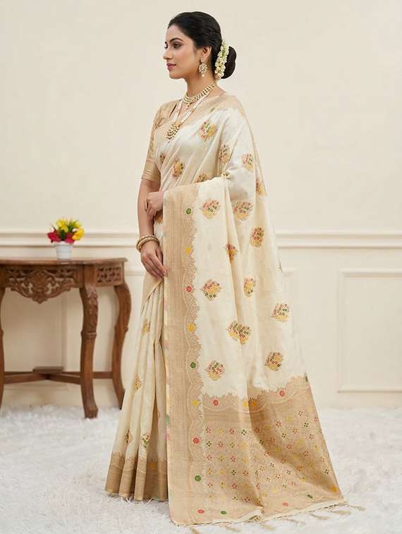 women self design banarasi saree with blouse - 22503002 -  Standard Image - 2