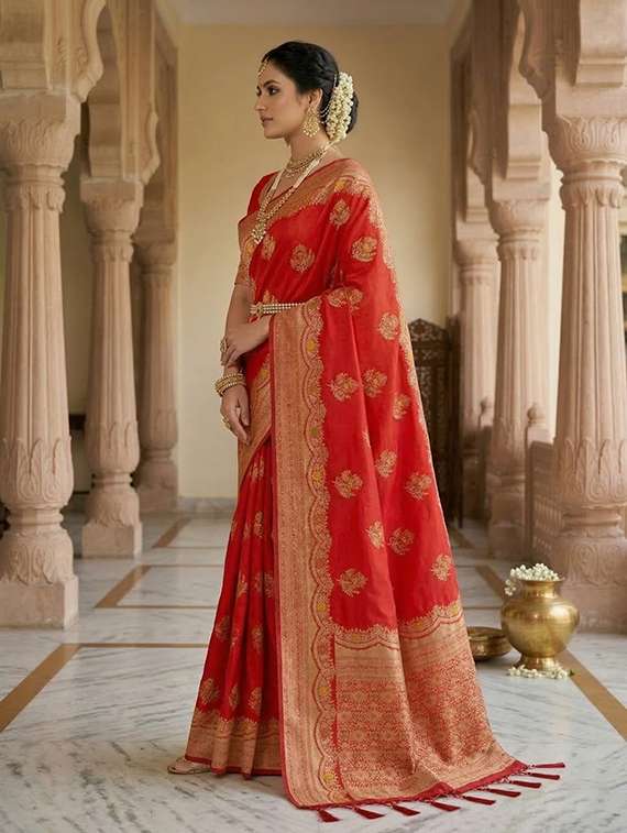 women self design banarasi saree with blouse - 22503003 -  Standard Image - 2