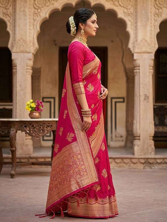 women self design banarasi saree with blouse - 22503004 -  Standard Image - 2