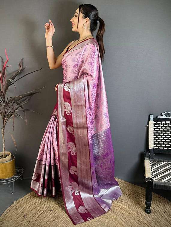 women self design banarasi saree with blouse - 22503079 -  Standard Image - 2
