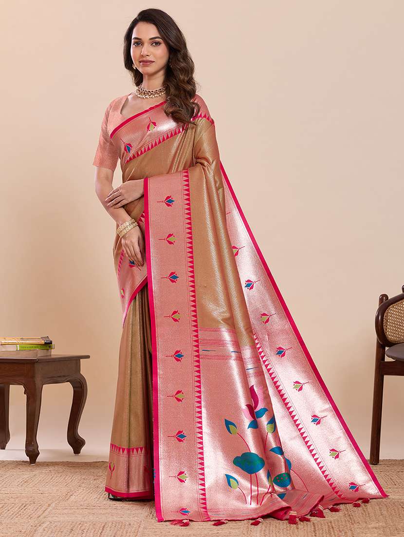 women self design paithani saree with blouse - 22503298 -  Standard Image - 2