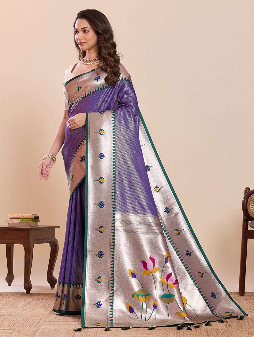 women self design paithani saree with blouse - 22503300 -  Standard Image - 2