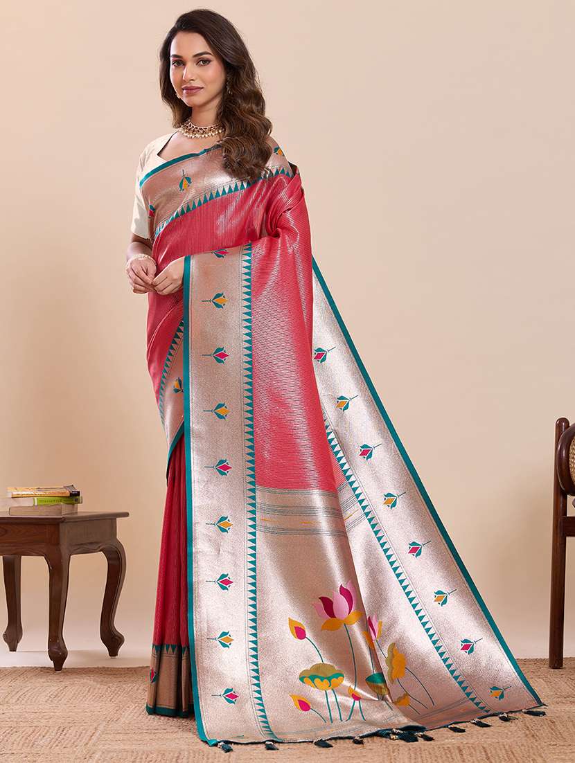 women self design paithani saree with blouse - 22503302 -  Standard Image - 2