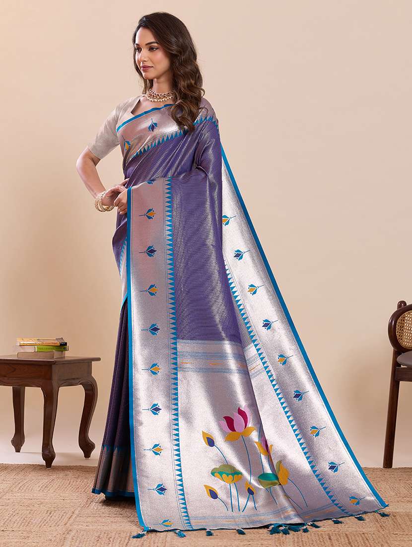 women self design paithani saree with blouse - 22503303 -  Standard Image - 2