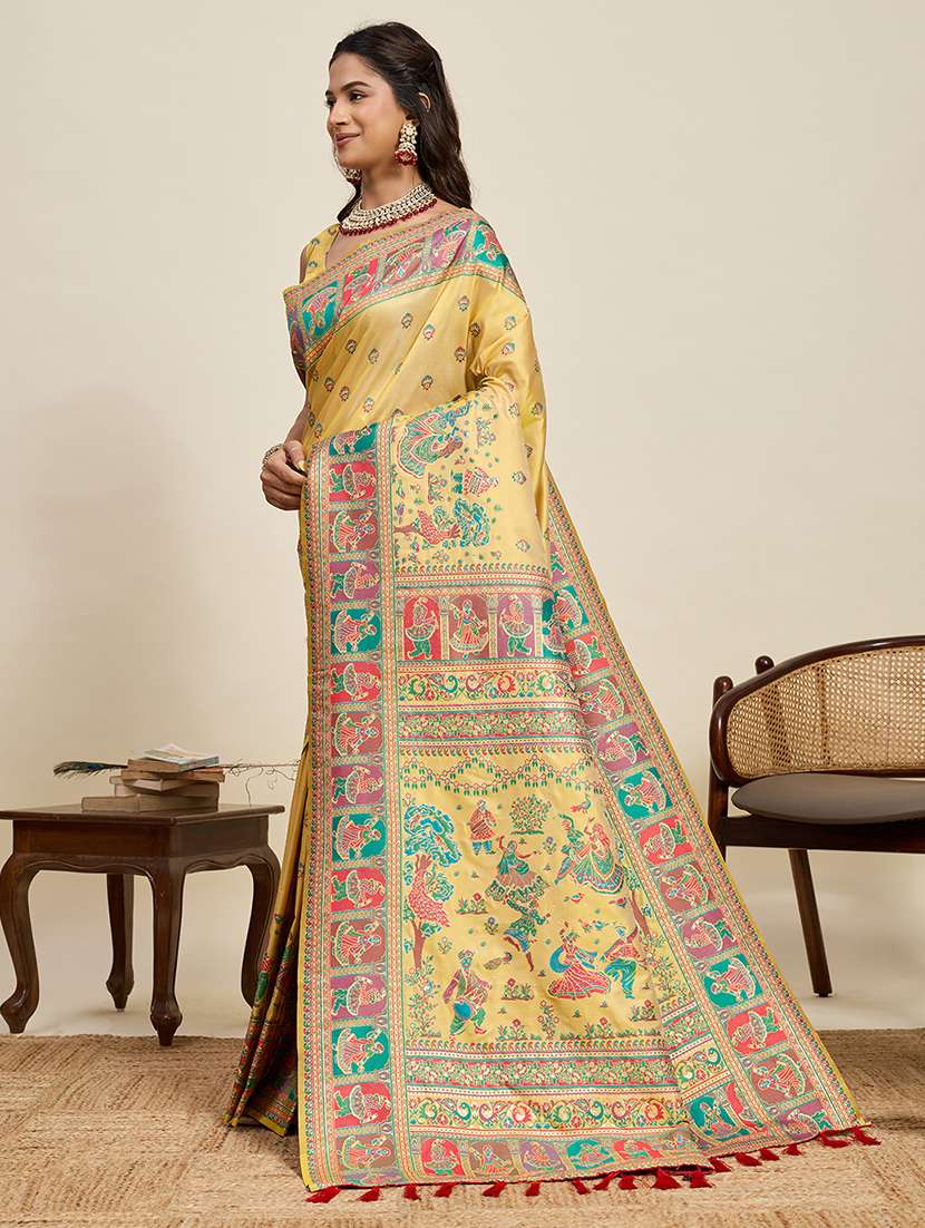 women self design bordered saree with blouse - 22503305 -  Standard Image - 2