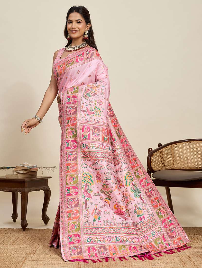 women self design bordered saree with blouse - 22503307 -  Standard Image - 2