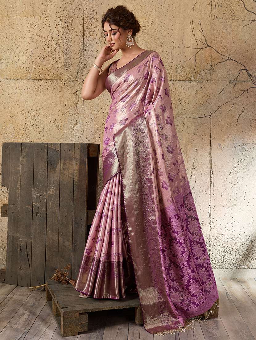 Women Self Design Kanjivaram Saree With Blouse - 22503312 -  Standard Image - 2