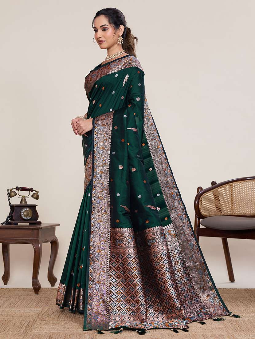 women self design banarasi saree with blouse - 22503315 -  Standard Image - 2