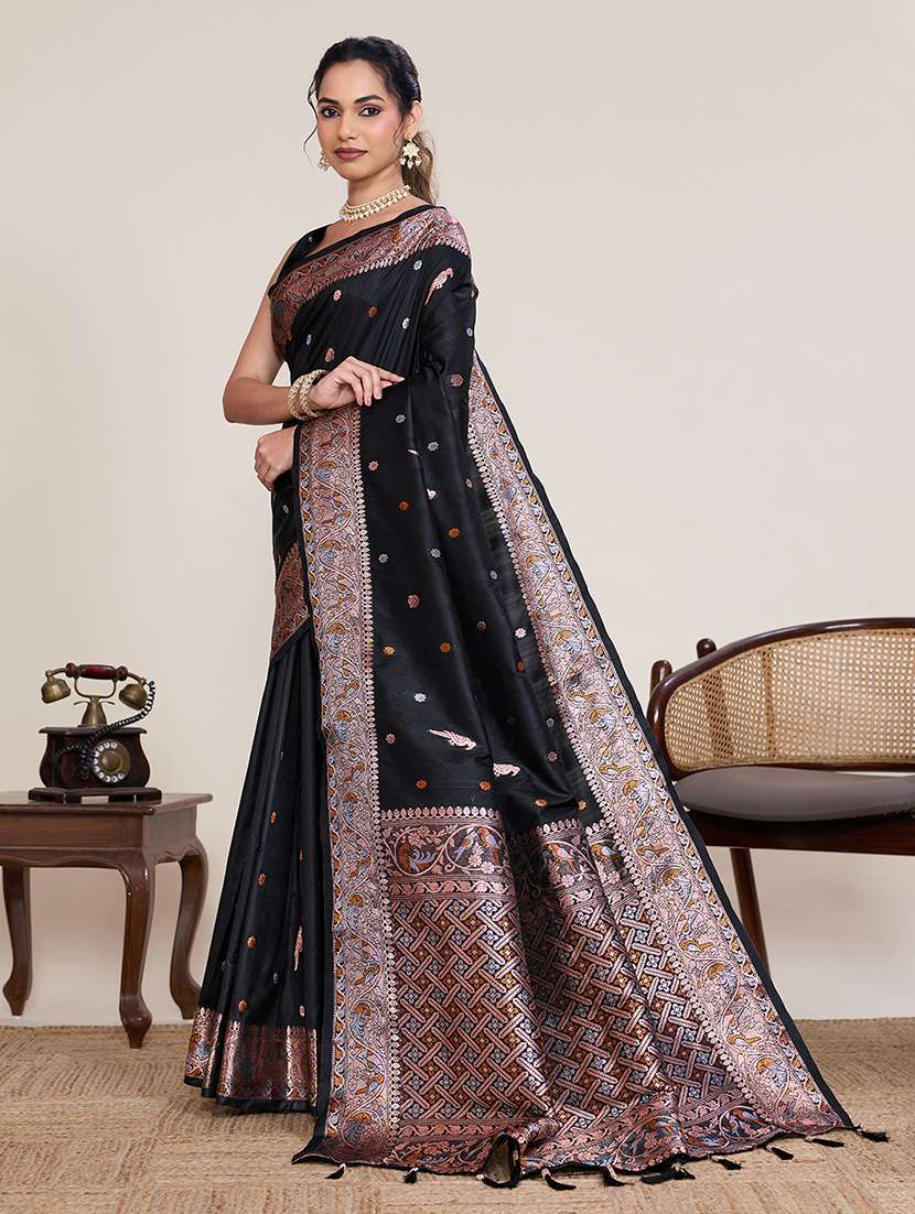 women self design banarasi saree with blouse - 22503316 -  Standard Image - 2