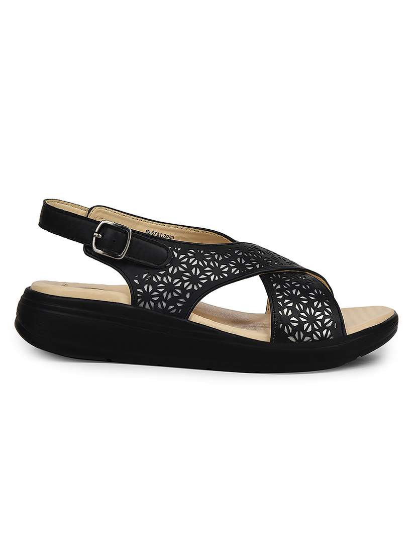 women cut work back strap sandal - 22503411 -  Standard Image - 2