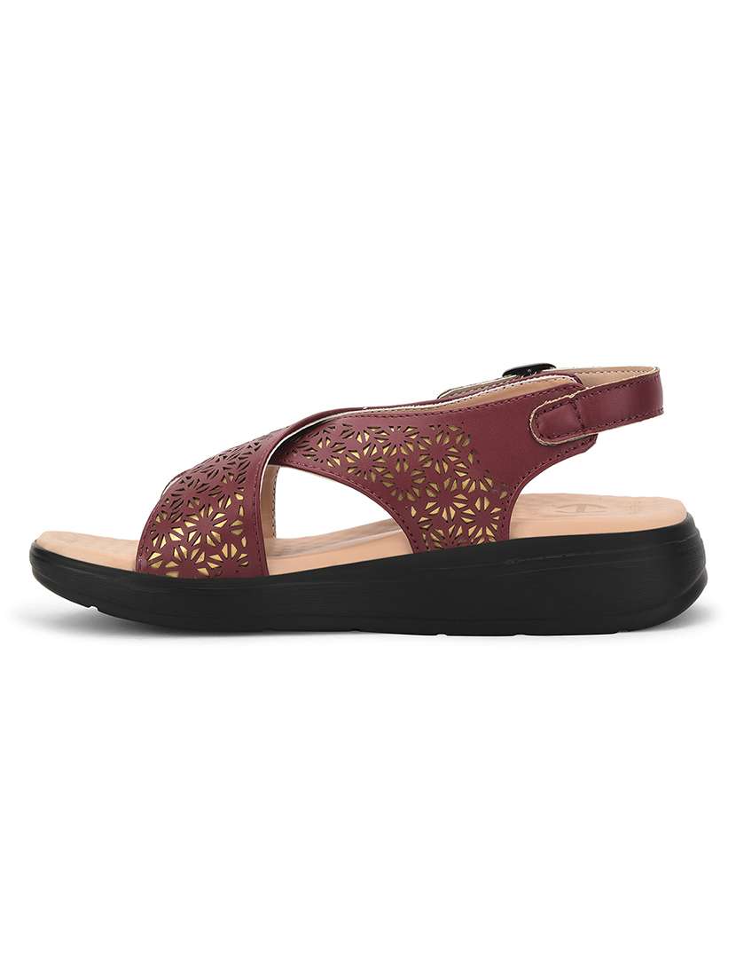 women cut work back strap sandal - 22503412 -  Standard Image - 2