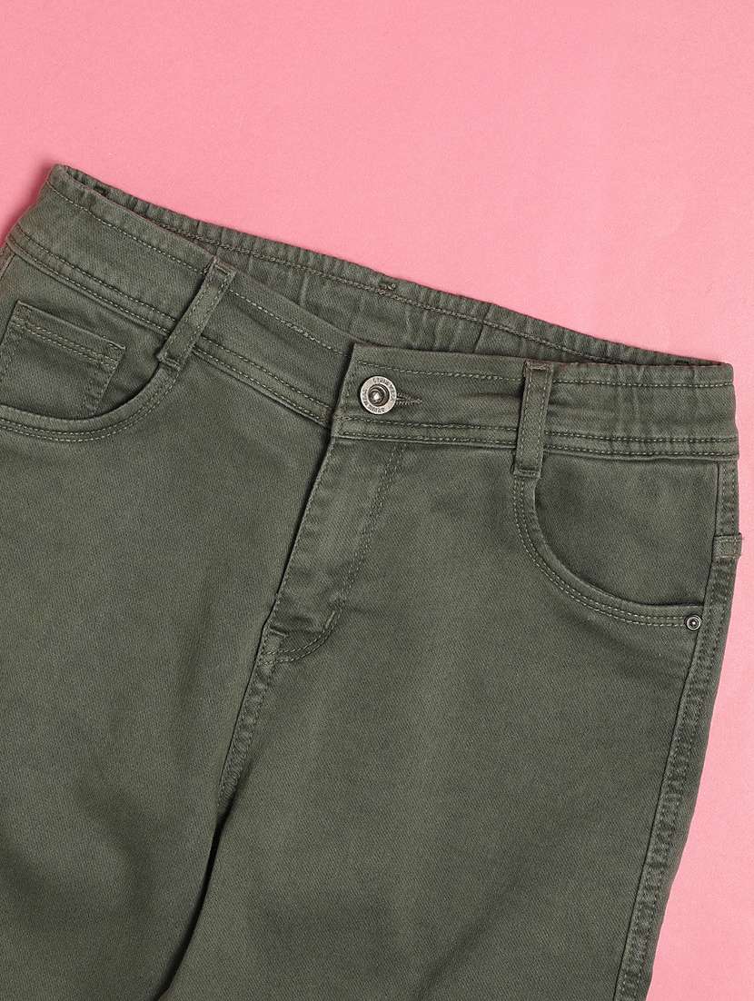 boys solid mid rise cargo jeans - 22503587 -  Standard Image - 2