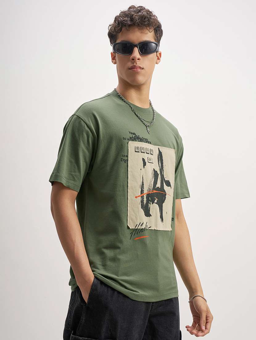 men printed short sleeve regular fit t-shirt - 22503660 -  Standard Image - 2
