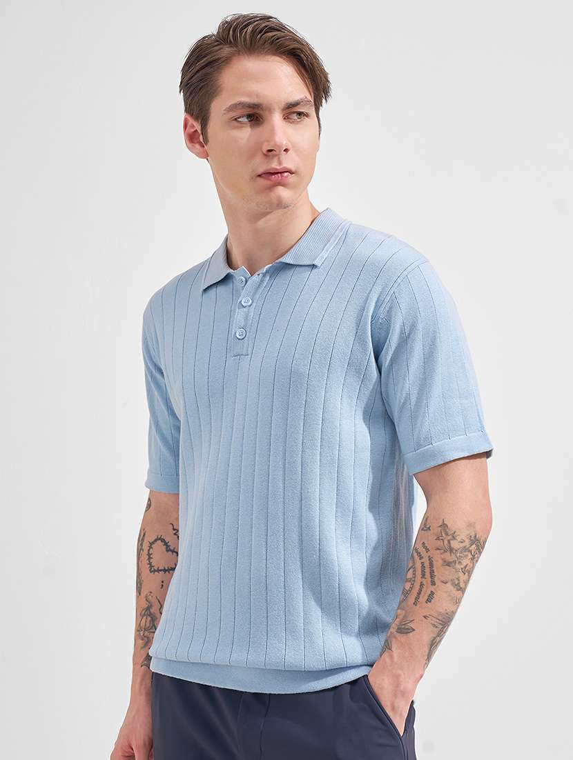 men self design short sleeve regular fit polo t-shirt - 22503678 -  Standard Image - 2