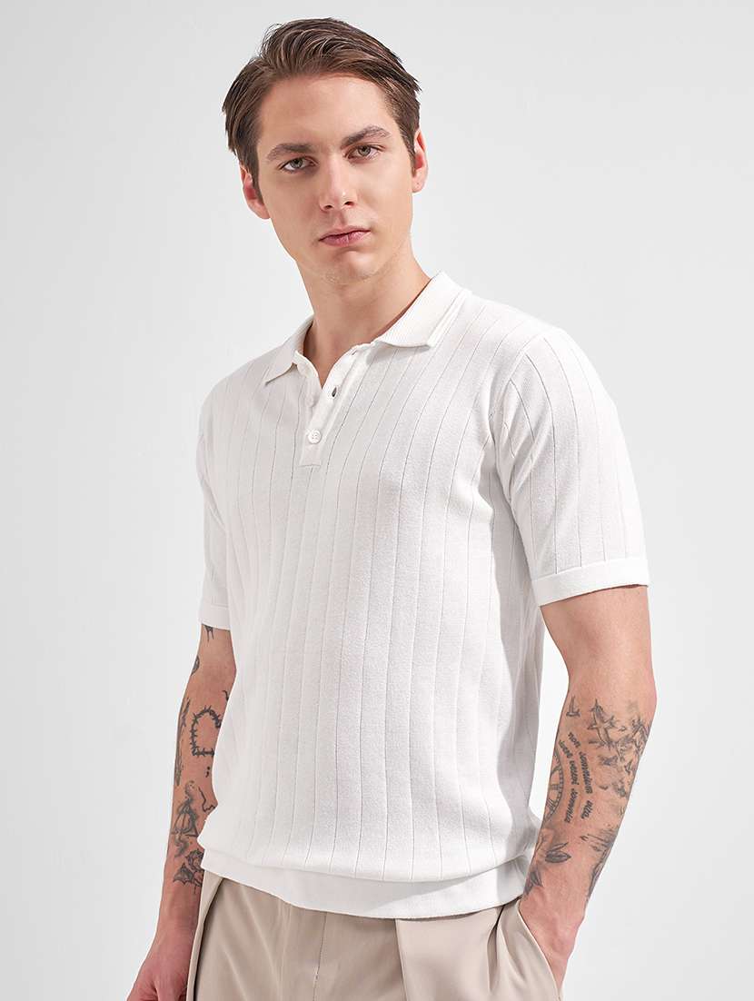 men self design short sleeve regular fit polo t-shirt - 22503679 -  Standard Image - 2