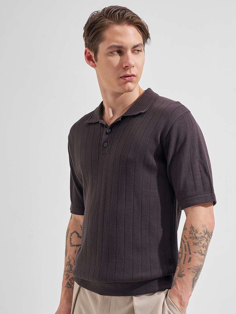 men self design short sleeve regular fit polo t-shirt - 22503680 -  Standard Image - 2