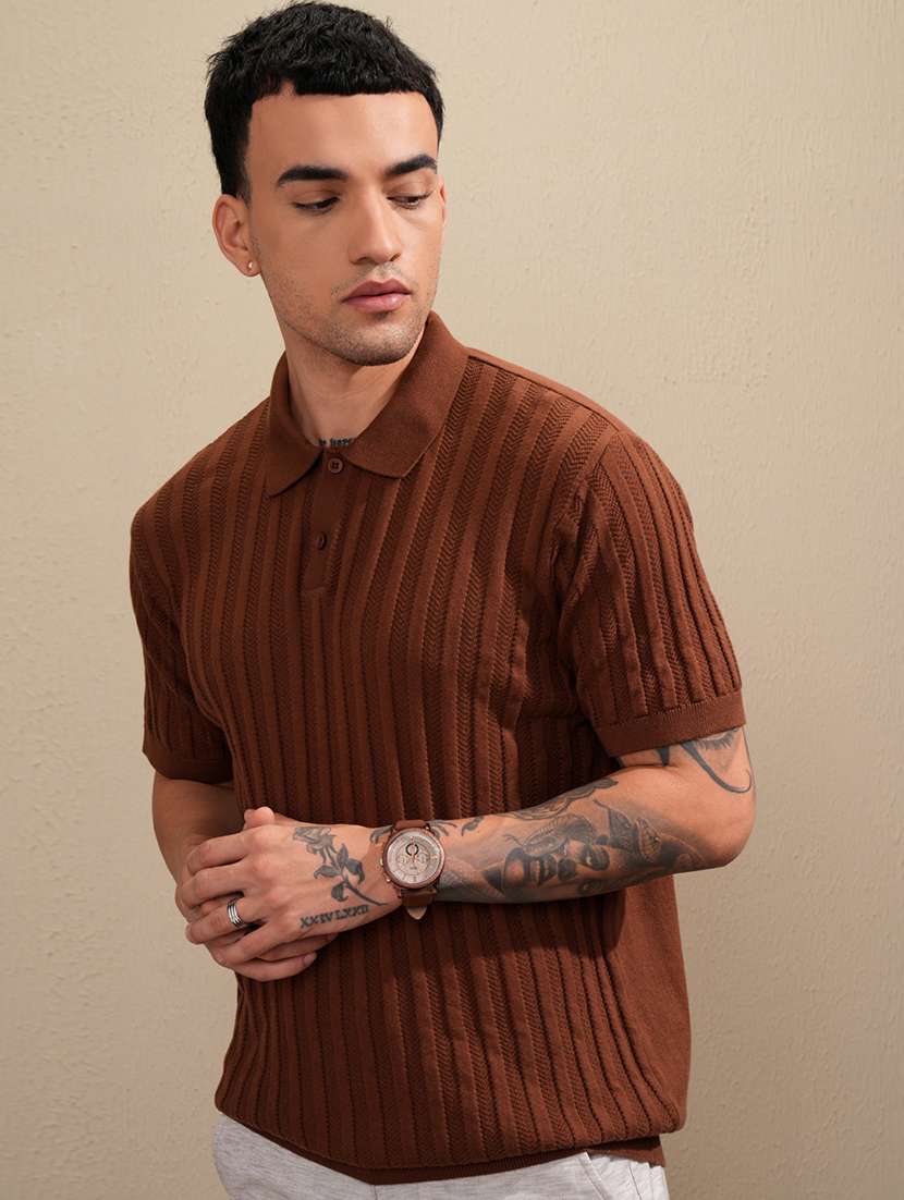 men self design short sleeve regular fit polo t-shirt - 22503724 -  Standard Image - 2