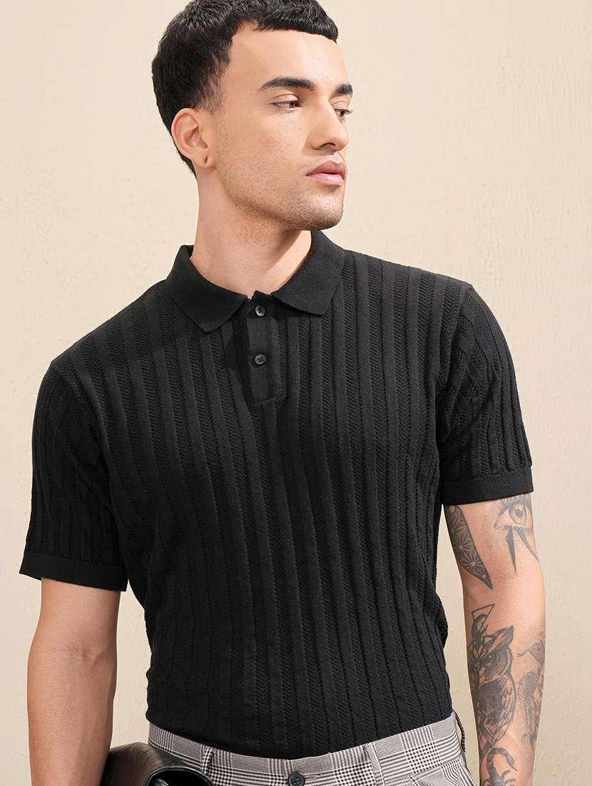 men self design short sleeve regular fit polo t-shirt - 22503725 -  Standard Image - 2