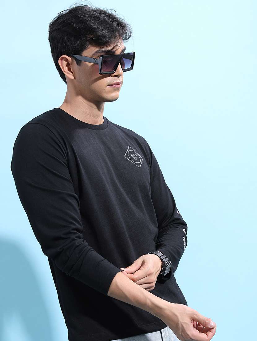 men printed long sleeve regular fit t-shirt - 22503759 -  Standard Image - 2