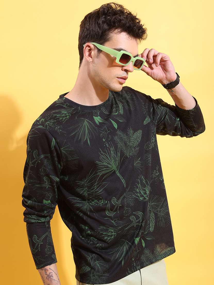 men printed long sleeve regular fit t-shirt - 22503762 -  Standard Image - 2