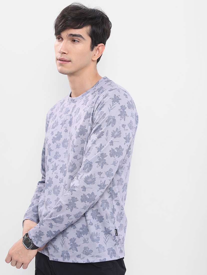 men printed long sleeve regular fit t-shirt - 22503764 -  Standard Image - 2