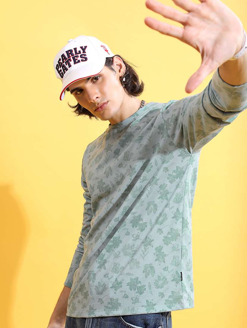 men printed long sleeve regular fit t-shirt - 22503765 -  Standard Image - 2
