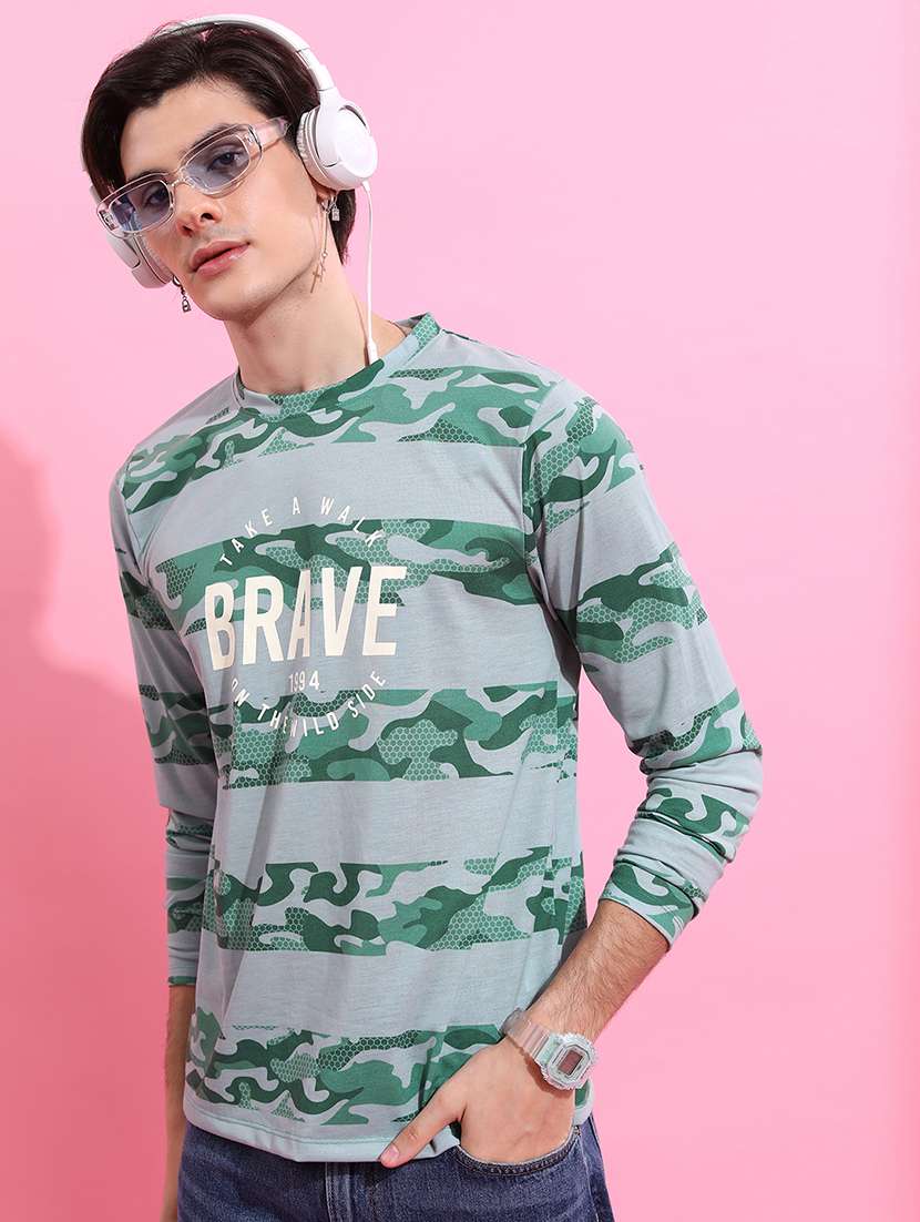 men printed long sleeve regular fit t-shirt - 22503769 -  Standard Image - 2