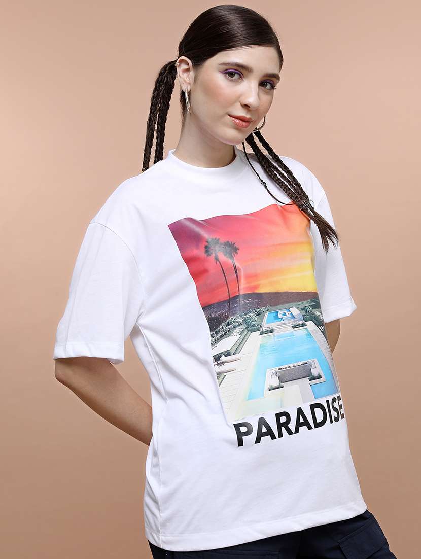 unisex printed short sleeve relaxed fit t-shirt - 22503777 -  Standard Image - 2