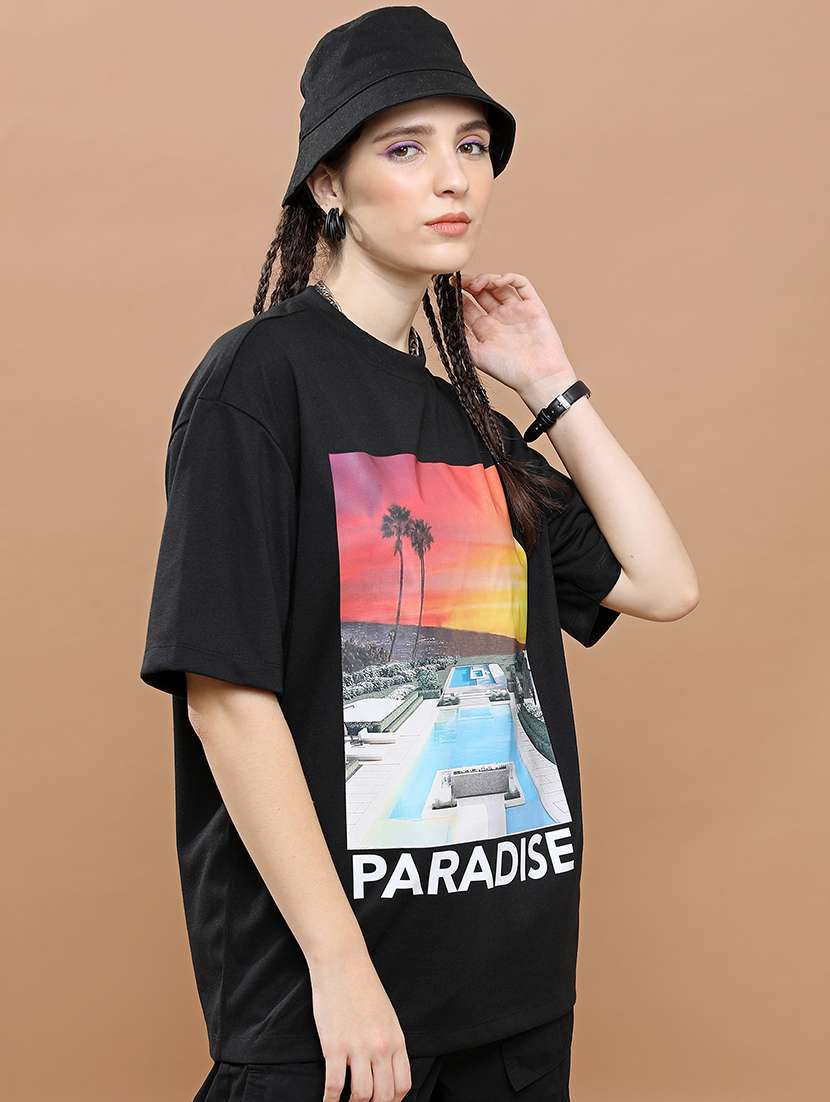 unisex printed short sleeve relaxed fit t-shirt - 22503778 -  Standard Image - 2