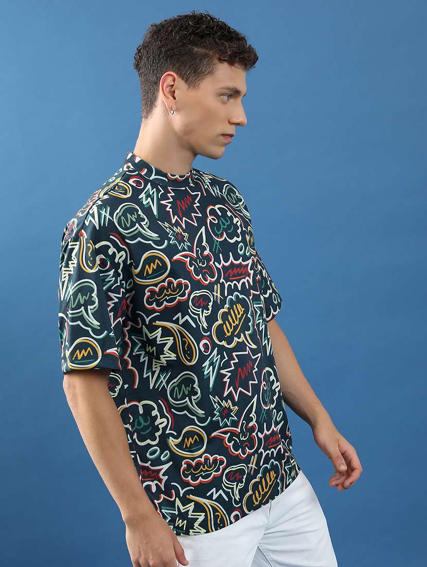 unisex printed short sleeve relaxed fit t-shirt - 22503787 -  Standard Image - 2