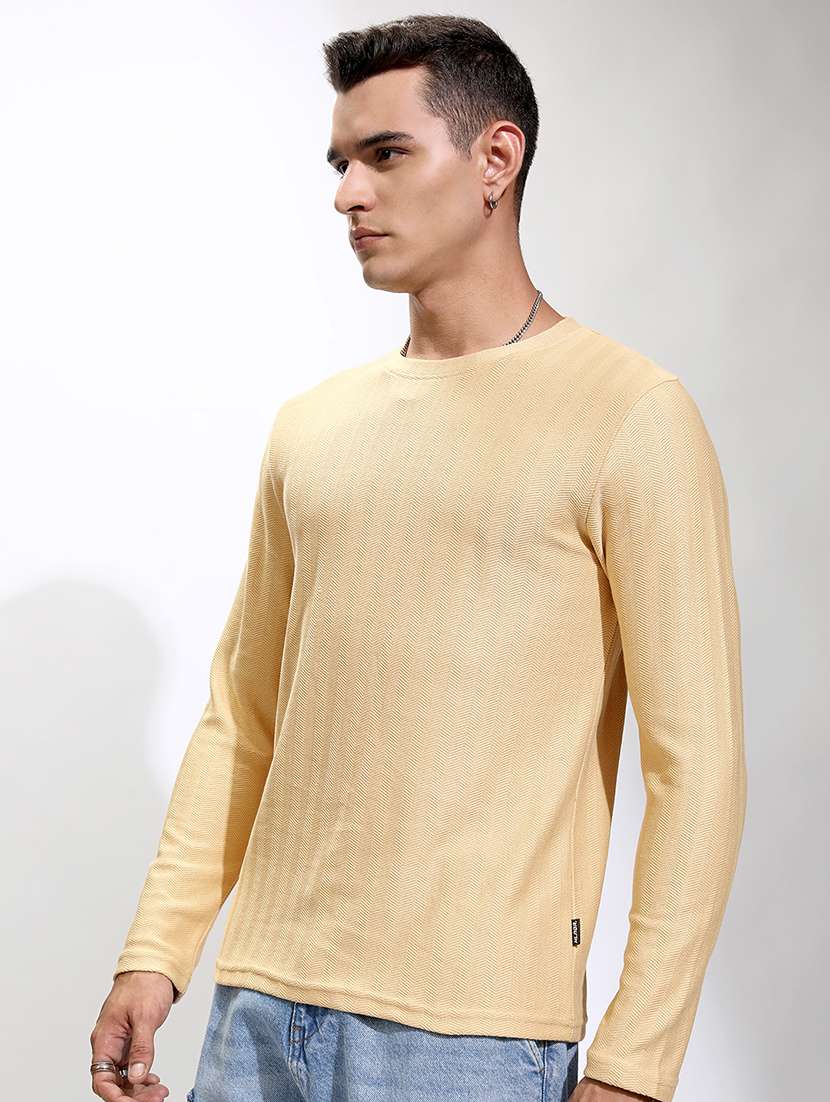 men self design long sleeve regular fit t-shirt - 22503810 -  Standard Image - 2