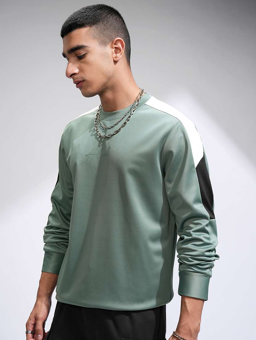 men color block long sleeve regular fit sweatshirt - 22503834 -  Standard Image - 2