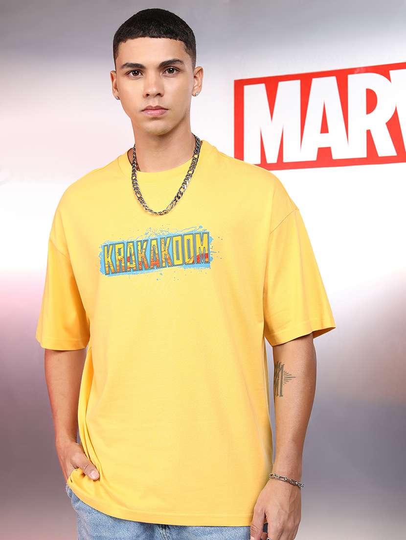 men printed short sleeve oversized t-shirt - 22503839 -  Standard Image - 2