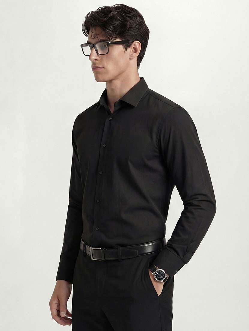 men solid long sleeve regular fit formal shirt - 22503880 -  Standard Image - 2