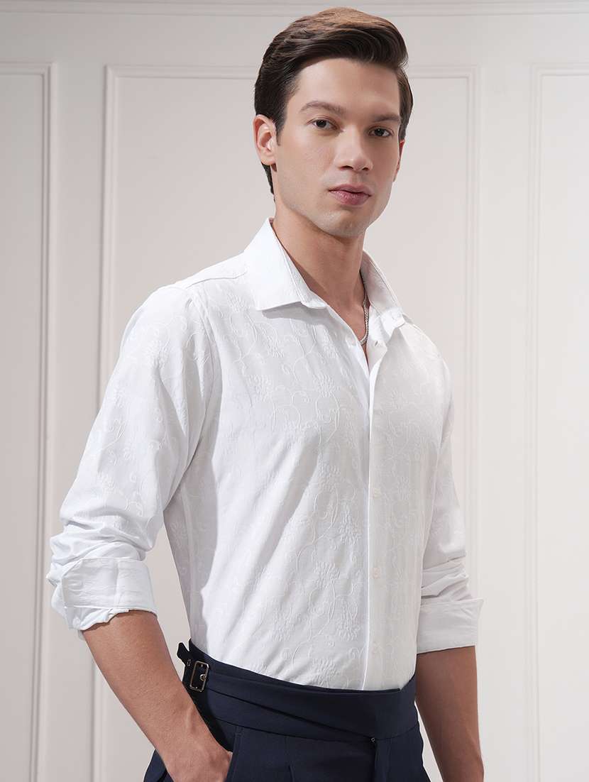 men self design long sleeve regular fit casual shirt - 22503911 -  Standard Image - 2